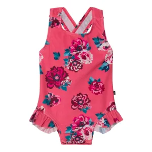 Deux Par Deux One-Piece Bathing Suit - Flowers