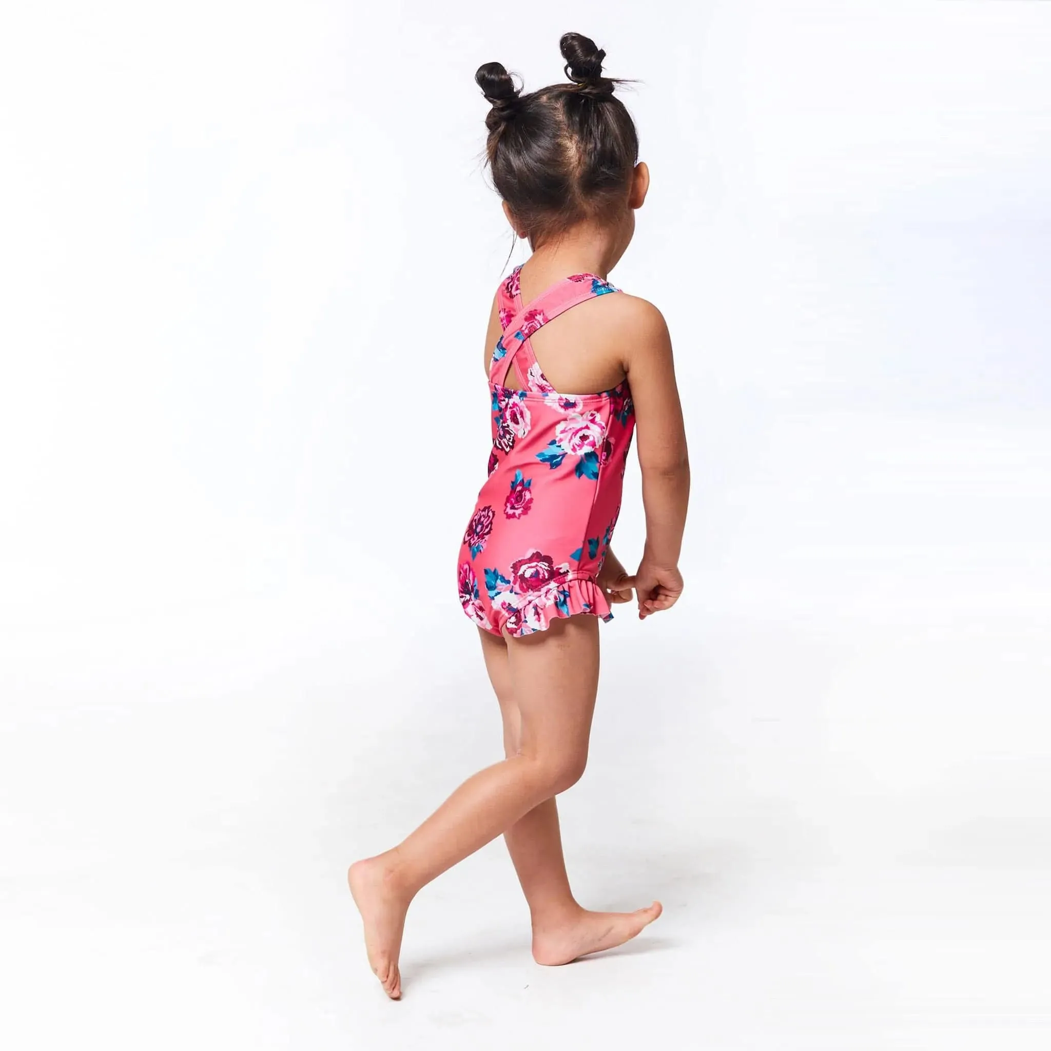 Deux Par Deux One-Piece Bathing Suit - Flowers