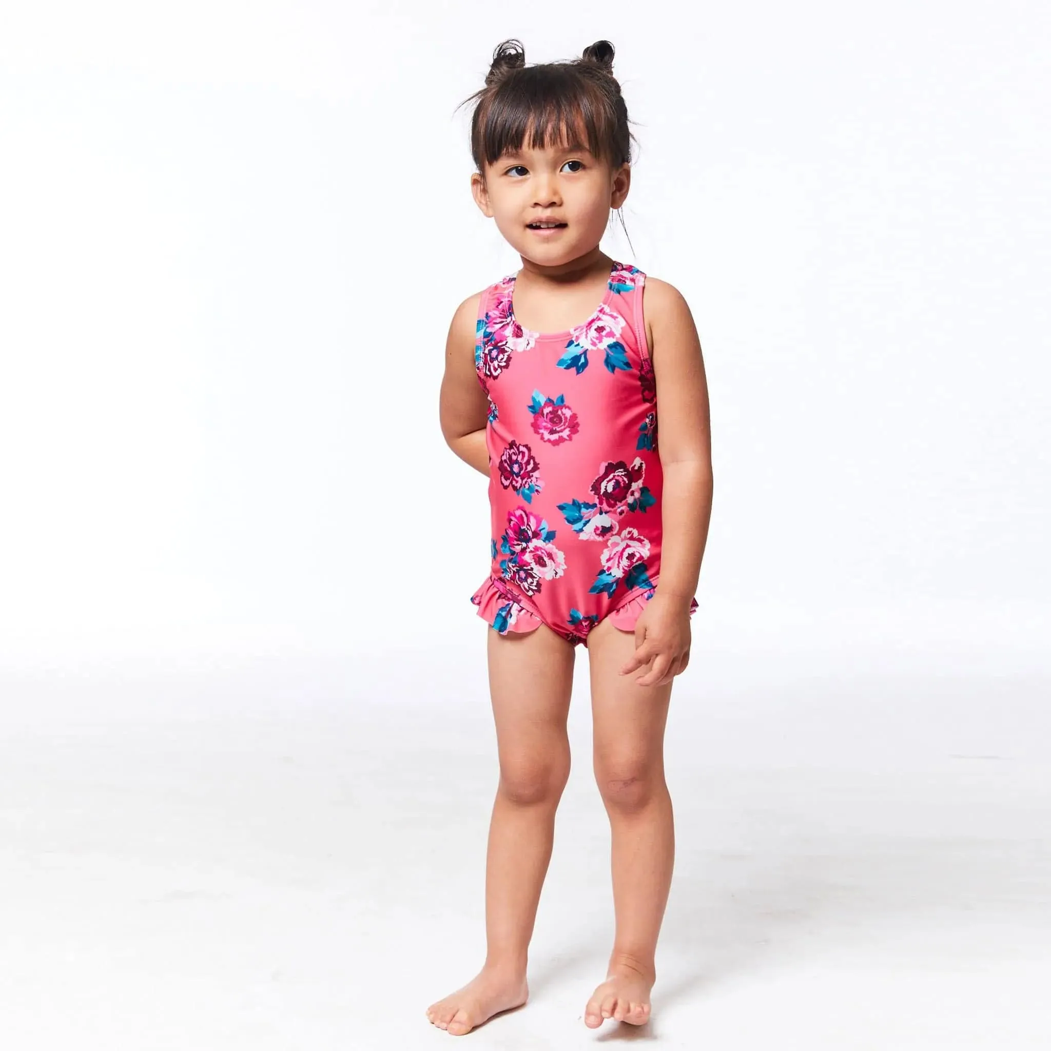 Deux Par Deux One-Piece Bathing Suit - Flowers