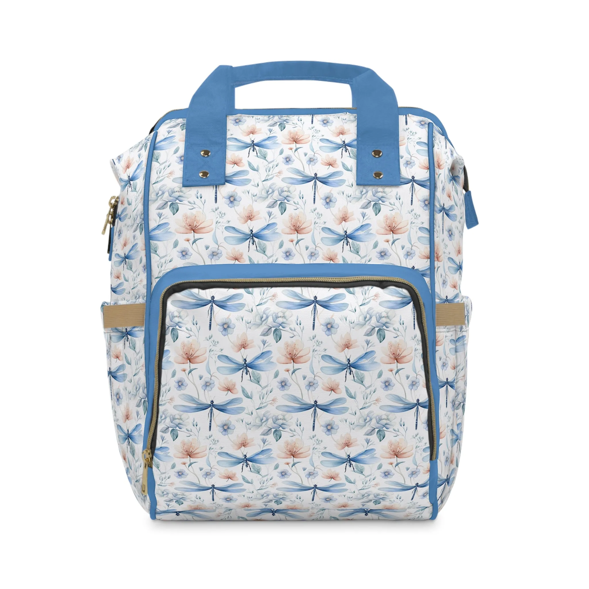 Dragonfly Diaper Backpack - Elegant & Functional Baby Bag with Cool Dragonfly Design, Ideal for Nature-Loving Parents