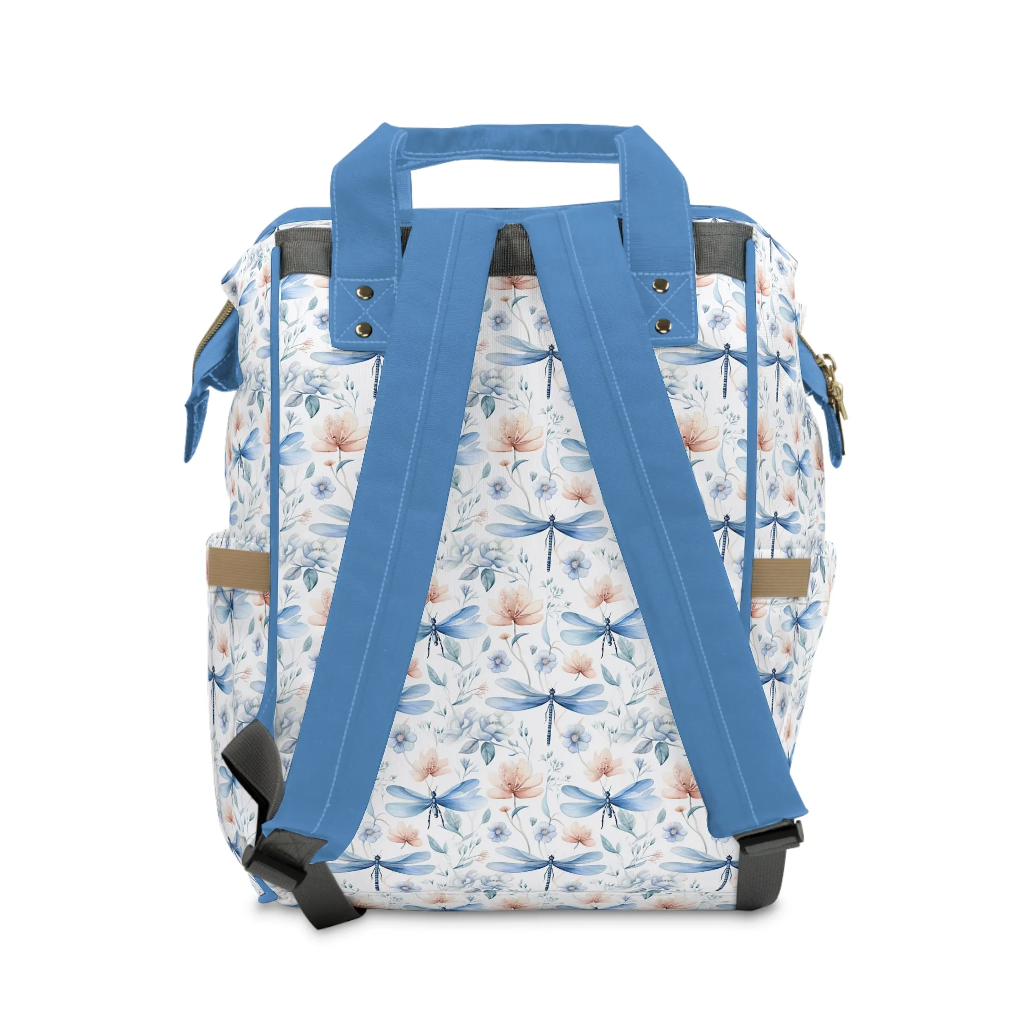Dragonfly Diaper Backpack - Elegant & Functional Baby Bag with Cool Dragonfly Design, Ideal for Nature-Loving Parents