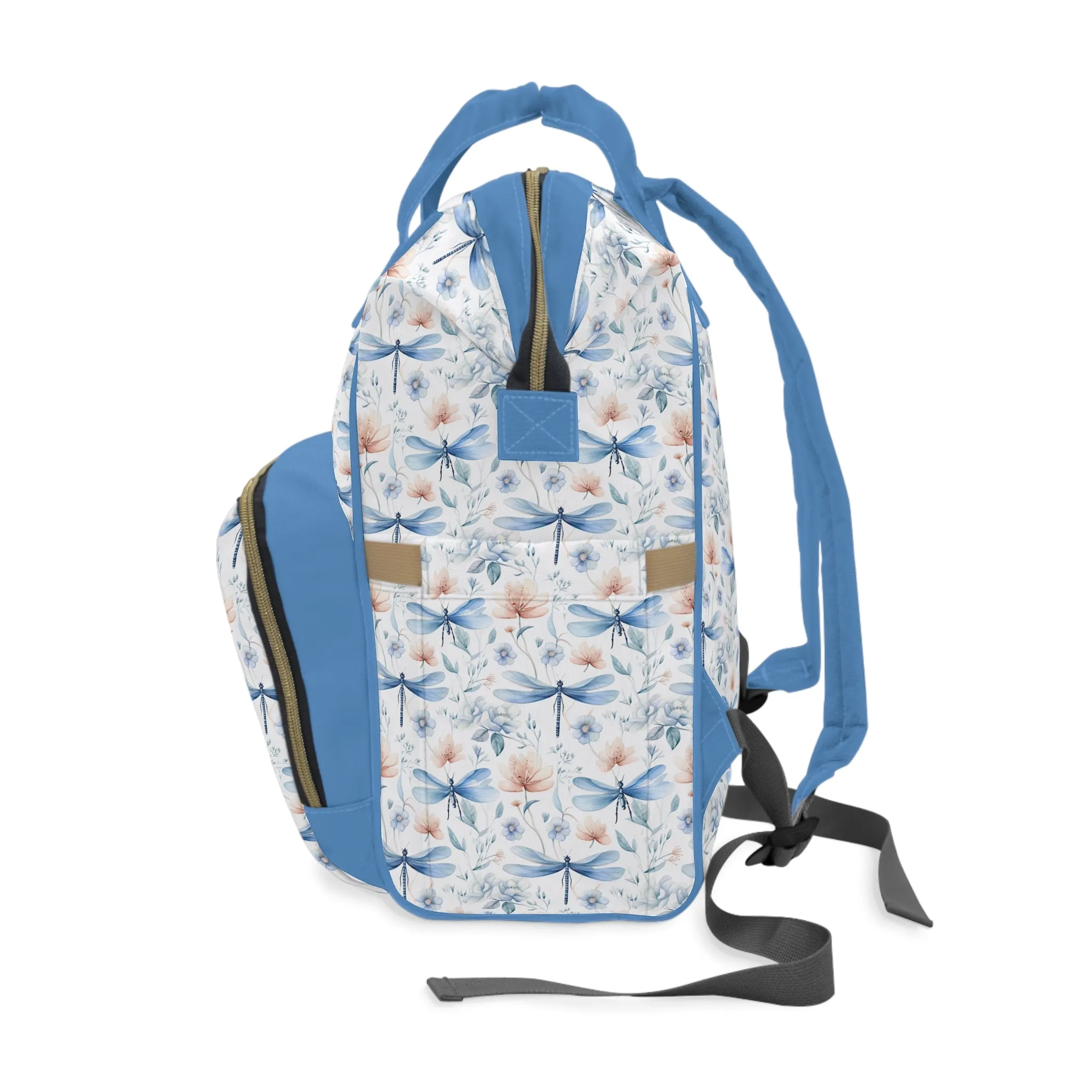 Dragonfly Diaper Backpack - Elegant & Functional Baby Bag with Cool Dragonfly Design, Ideal for Nature-Loving Parents
