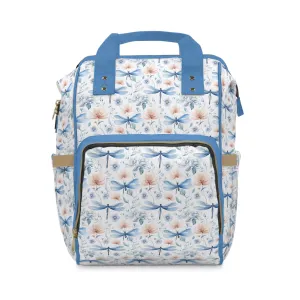 Dragonfly Diaper Backpack - Elegant & Functional Baby Bag with Cool Dragonfly Design, Ideal for Nature-Loving Parents