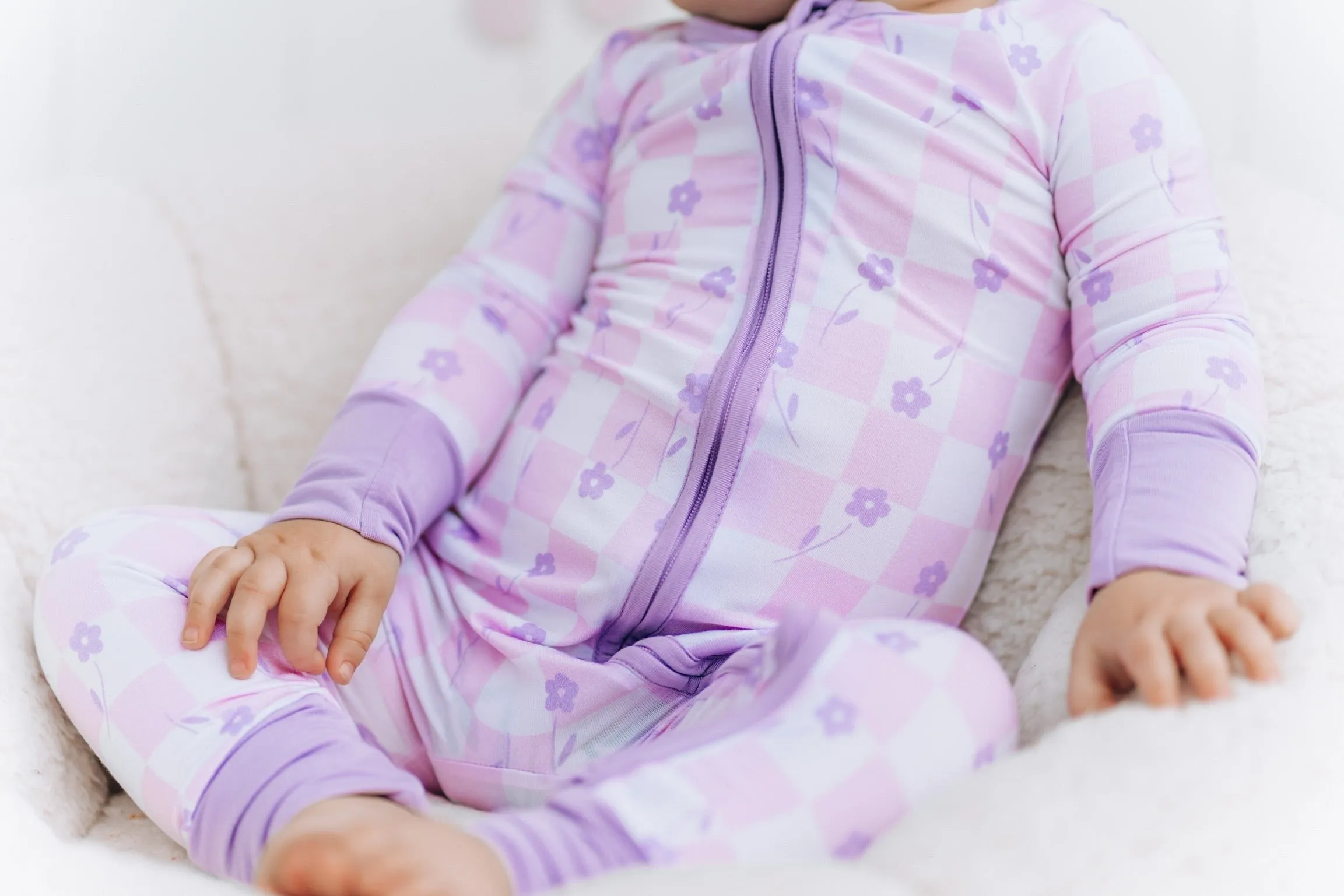 Dream Big Little Co Lavender DaisieZzz Dream Romper