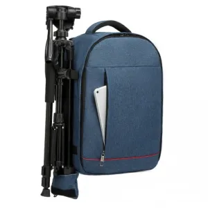 E6928 - Kono Water Resistant Shockproof DSLR Camera Backpack - Navy