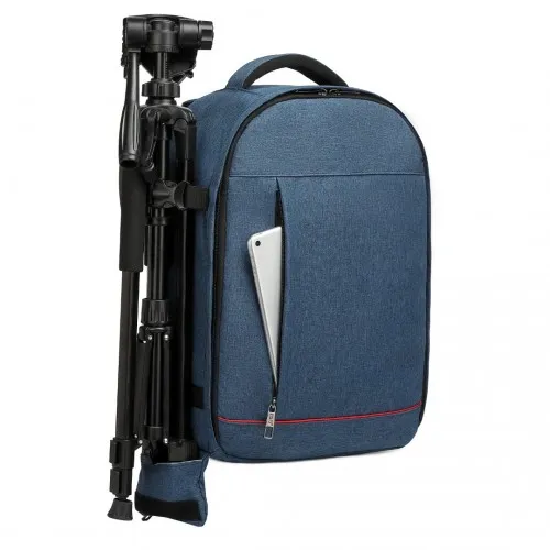 E6928 - Kono Water Resistant Shockproof DSLR Camera Backpack - Navy