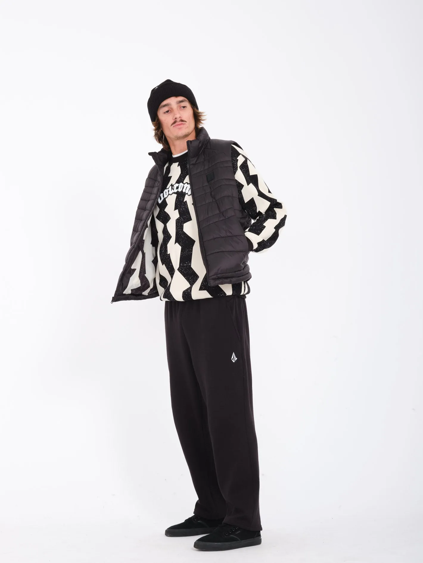 Earth Tripper Puff Weste - BLACK
