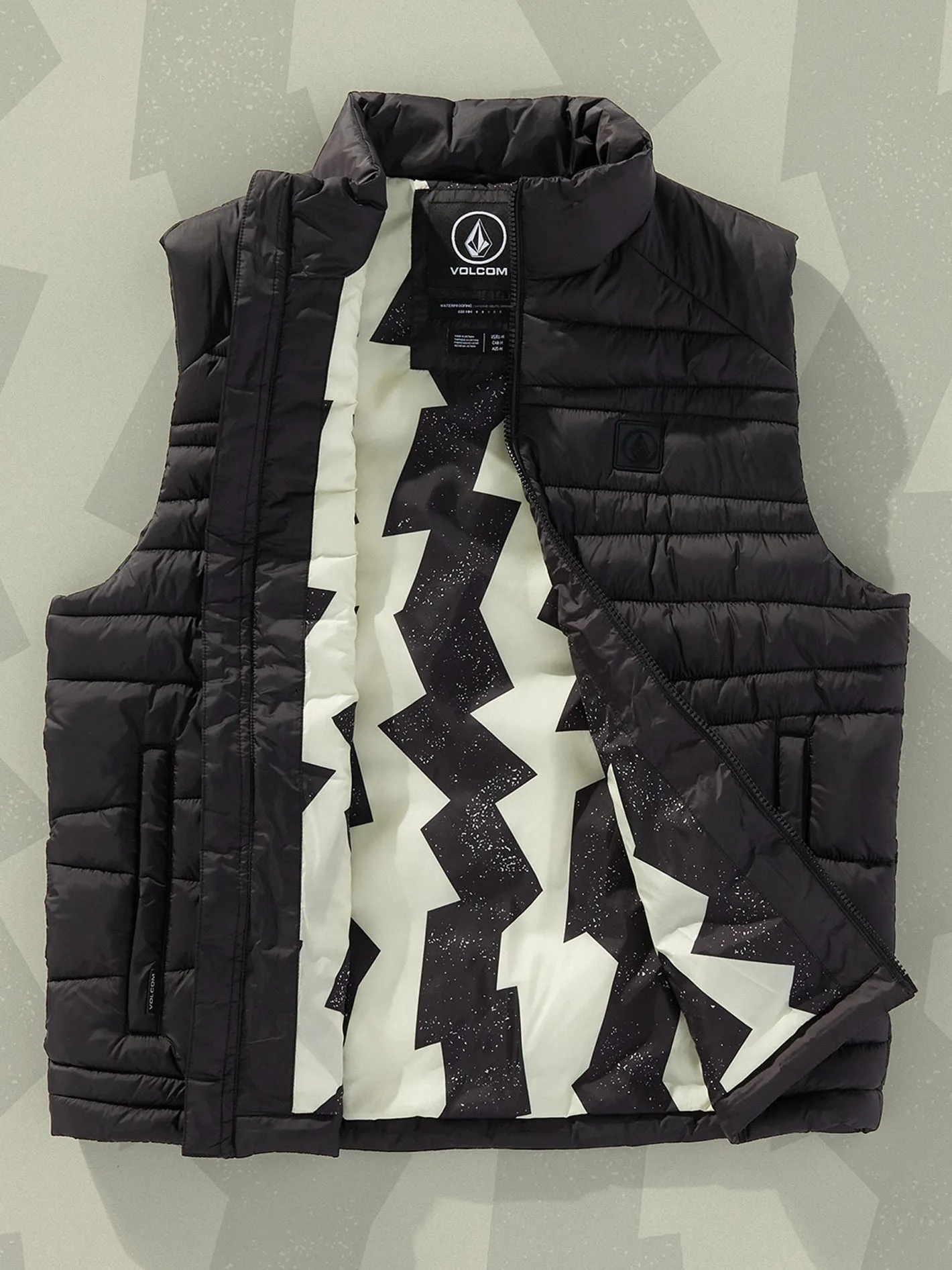 Earth Tripper Puff Weste - BLACK
