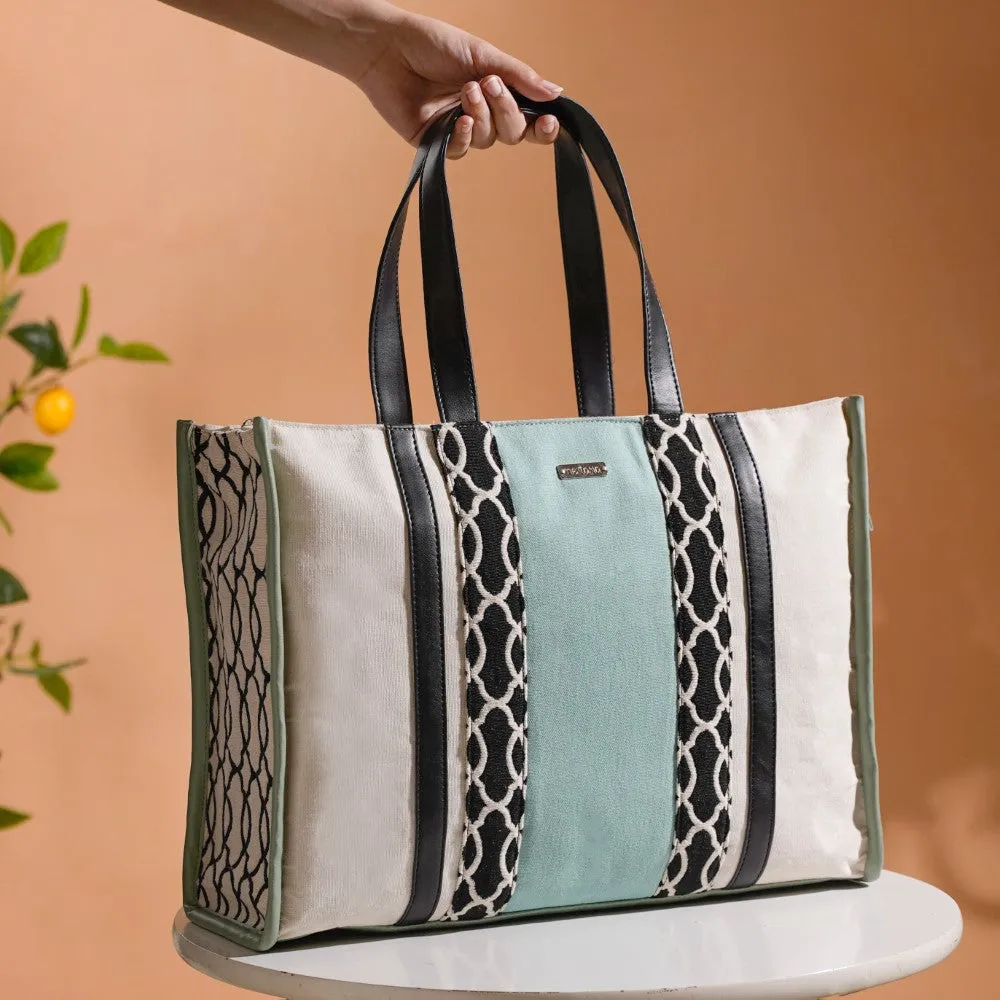 Eco-friendly Carryall Tote Bag Mint Set Of 2