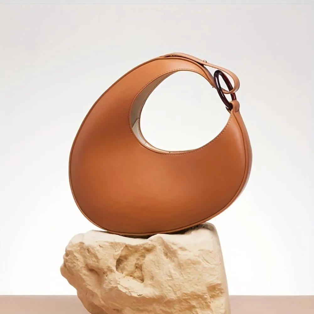 Eliara | Elegant Modern Minimalist Solid Color Hobo Bag