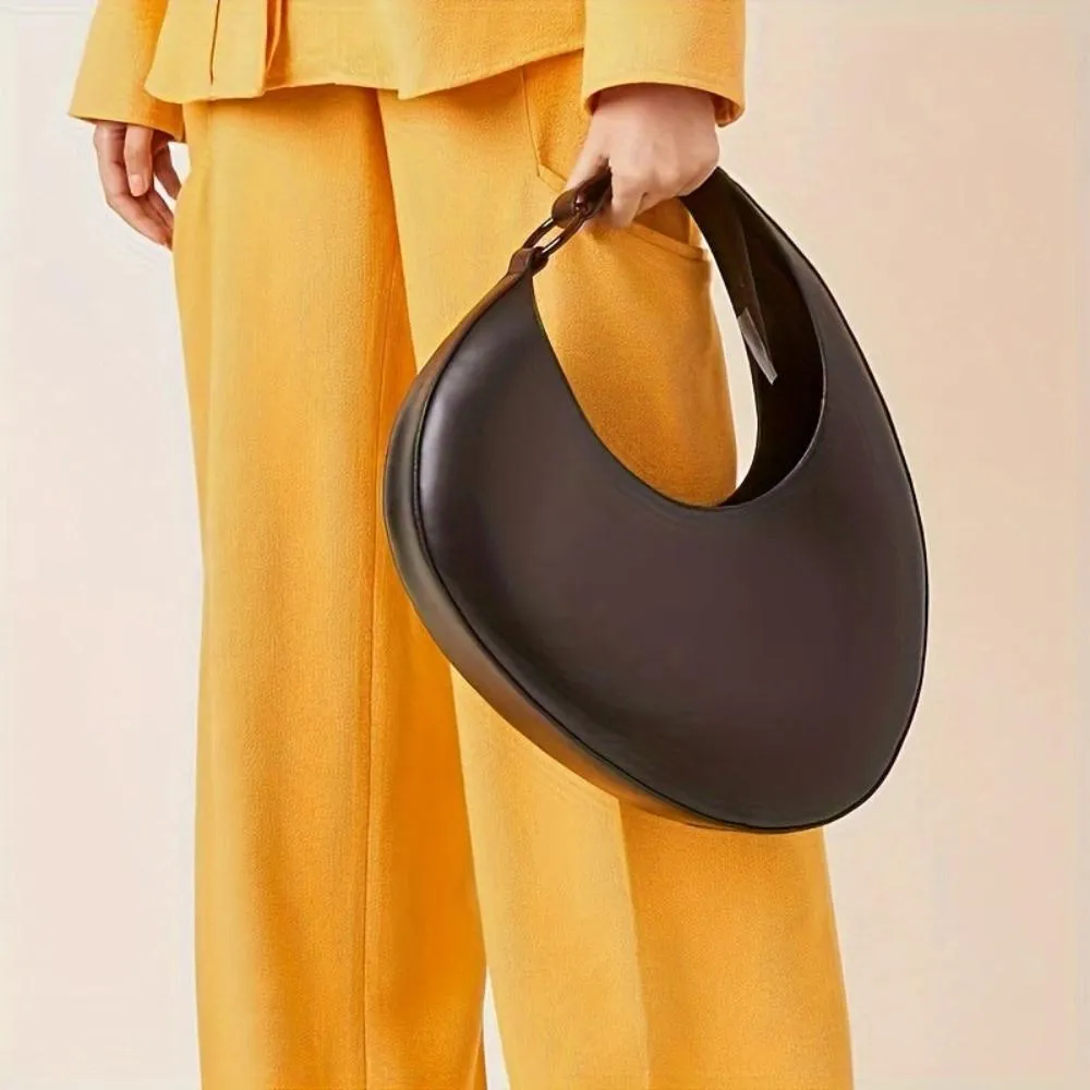 Eliara | Elegant Modern Minimalist Solid Color Hobo Bag