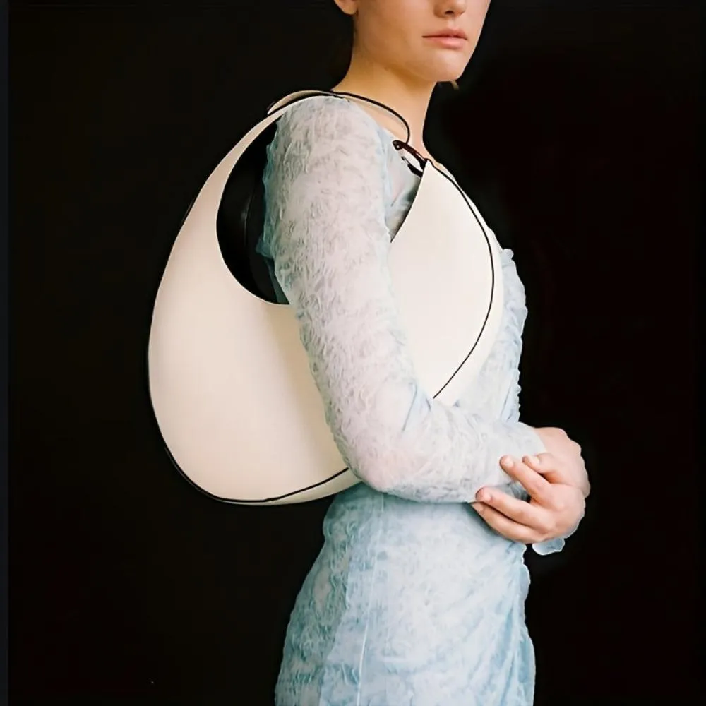 Eliara | Elegant Modern Minimalist Solid Color Hobo Bag