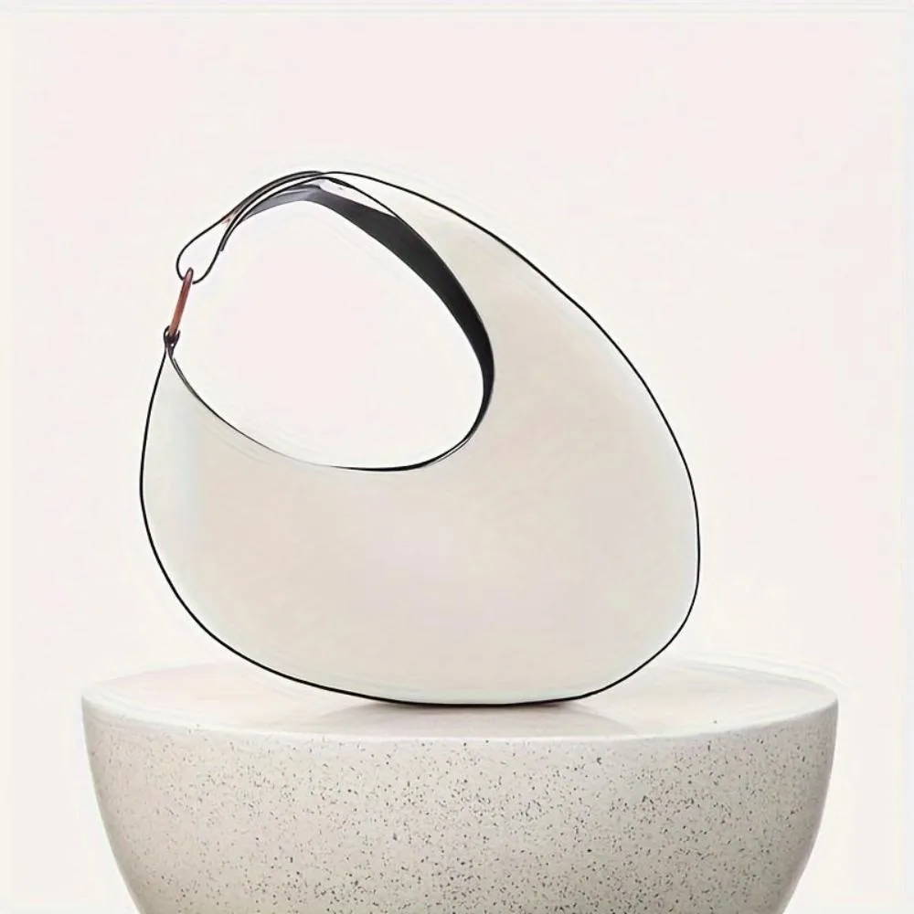 Eliara | Elegant Modern Minimalist Solid Color Hobo Bag