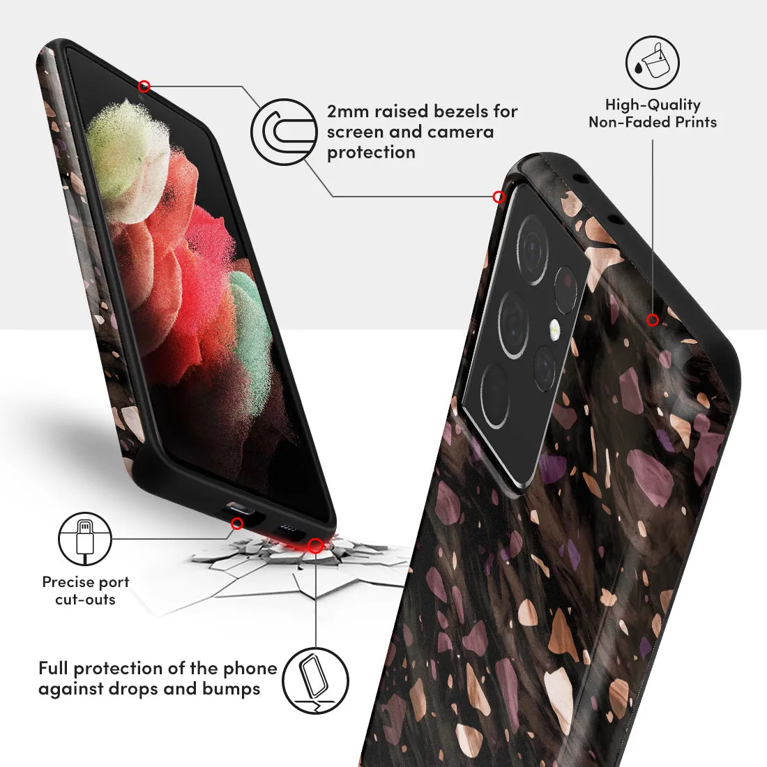 Eminence Terrazzo Gem Custom - Samsung Galaxy S21 Ultra 5G Case