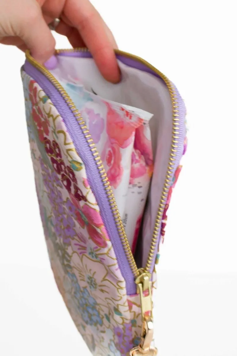 English Rose Canvas Everyday Diaper Pouch