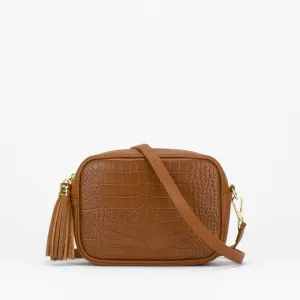 Evie Camera Bag (Croc Print)
