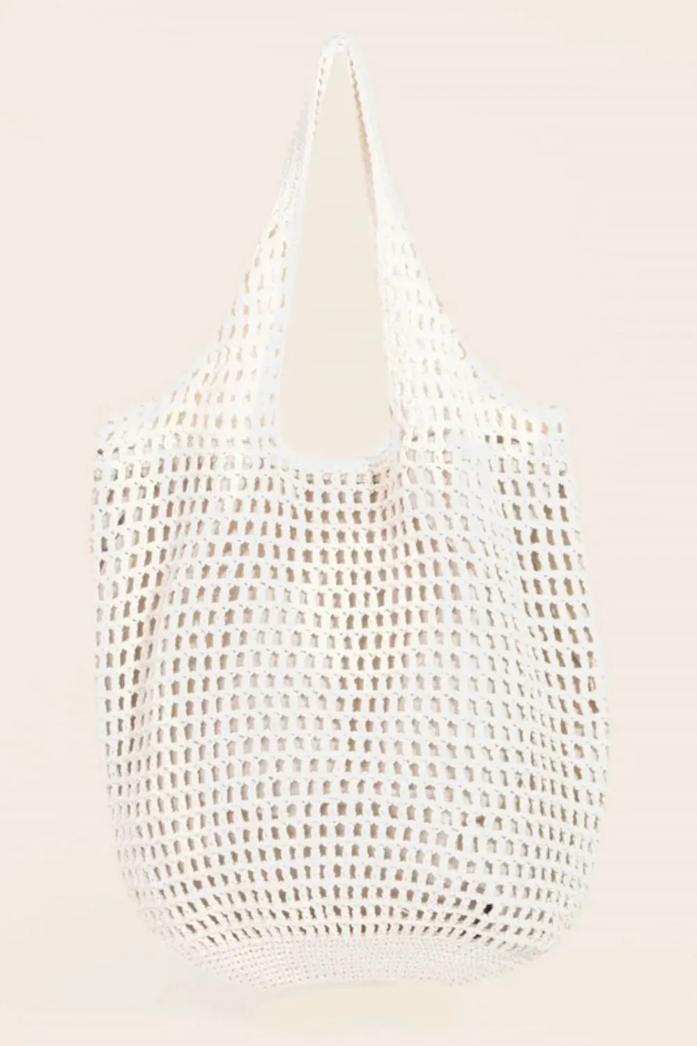 Fame Braided Mesh Hobo Shoulder Tote Bag