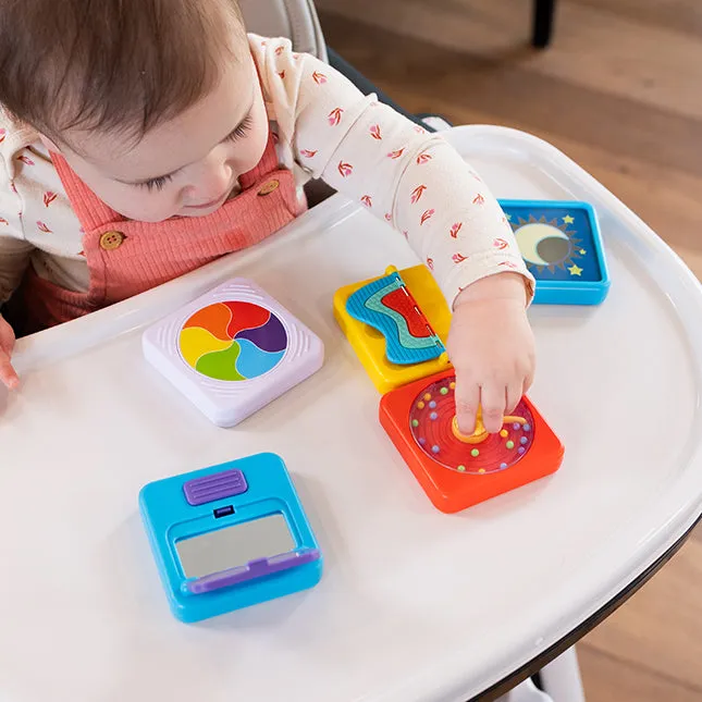 Fat Brain Toy - Play Tab 3pk Tiles - Latch Mirror and Roller and Sweeper