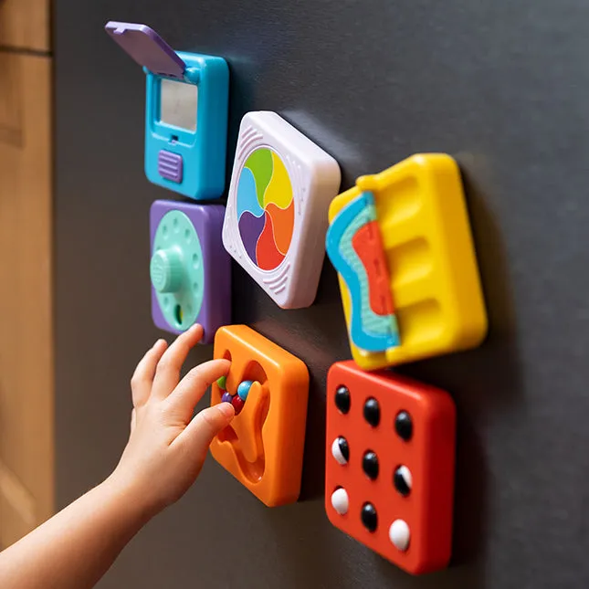 Fat Brain Toy - Play Tab 3pk Tiles - Latch Mirror and Roller and Sweeper