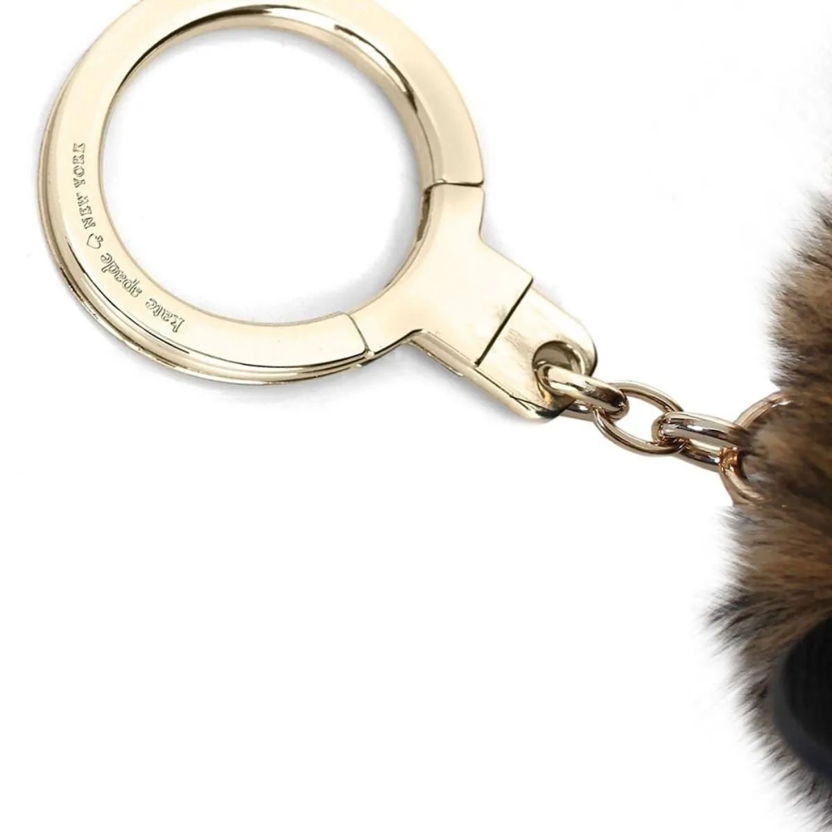 Faux Fur Cheetah Pouf Keychain