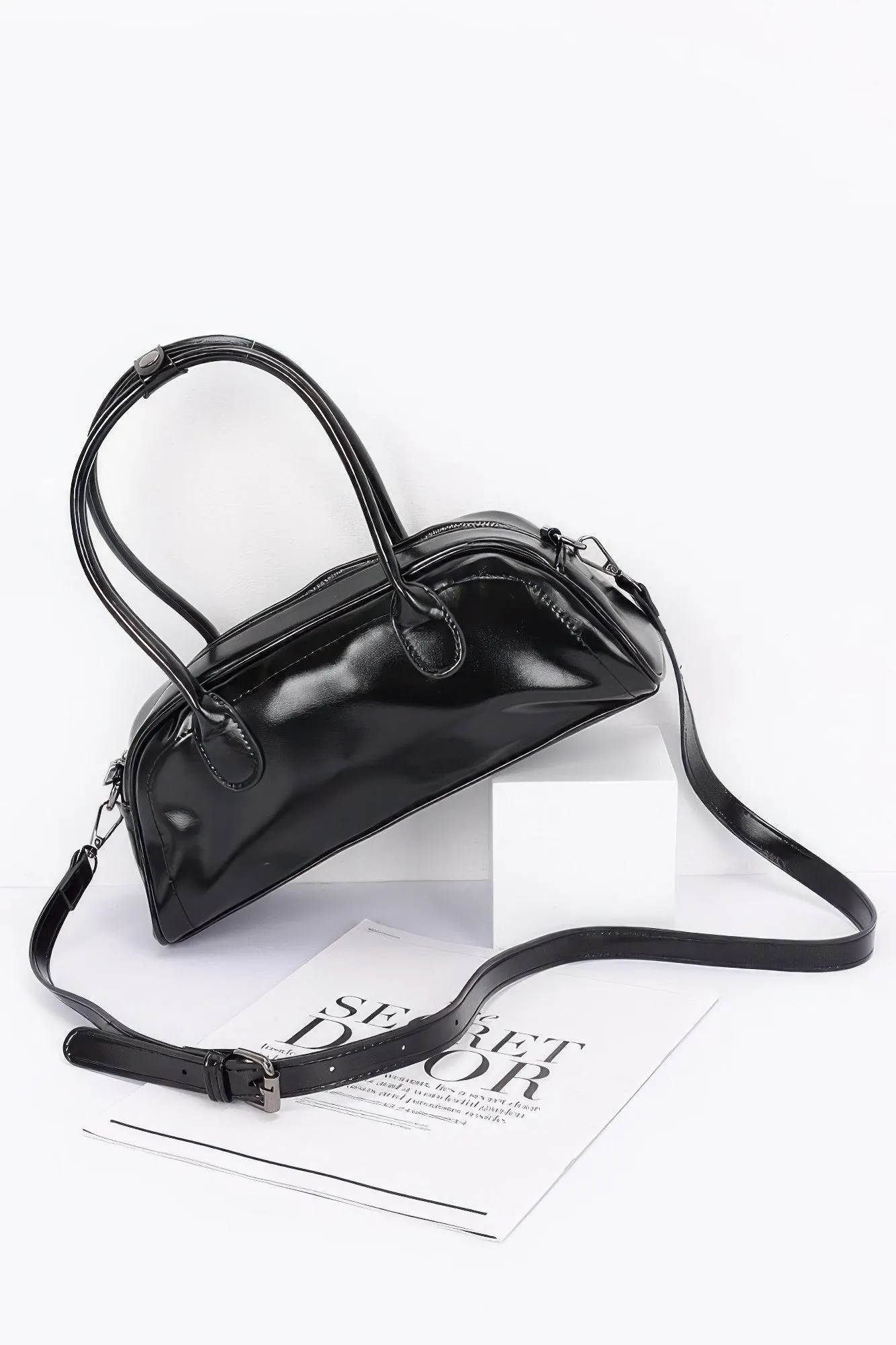 Faux Leather Sport Bag