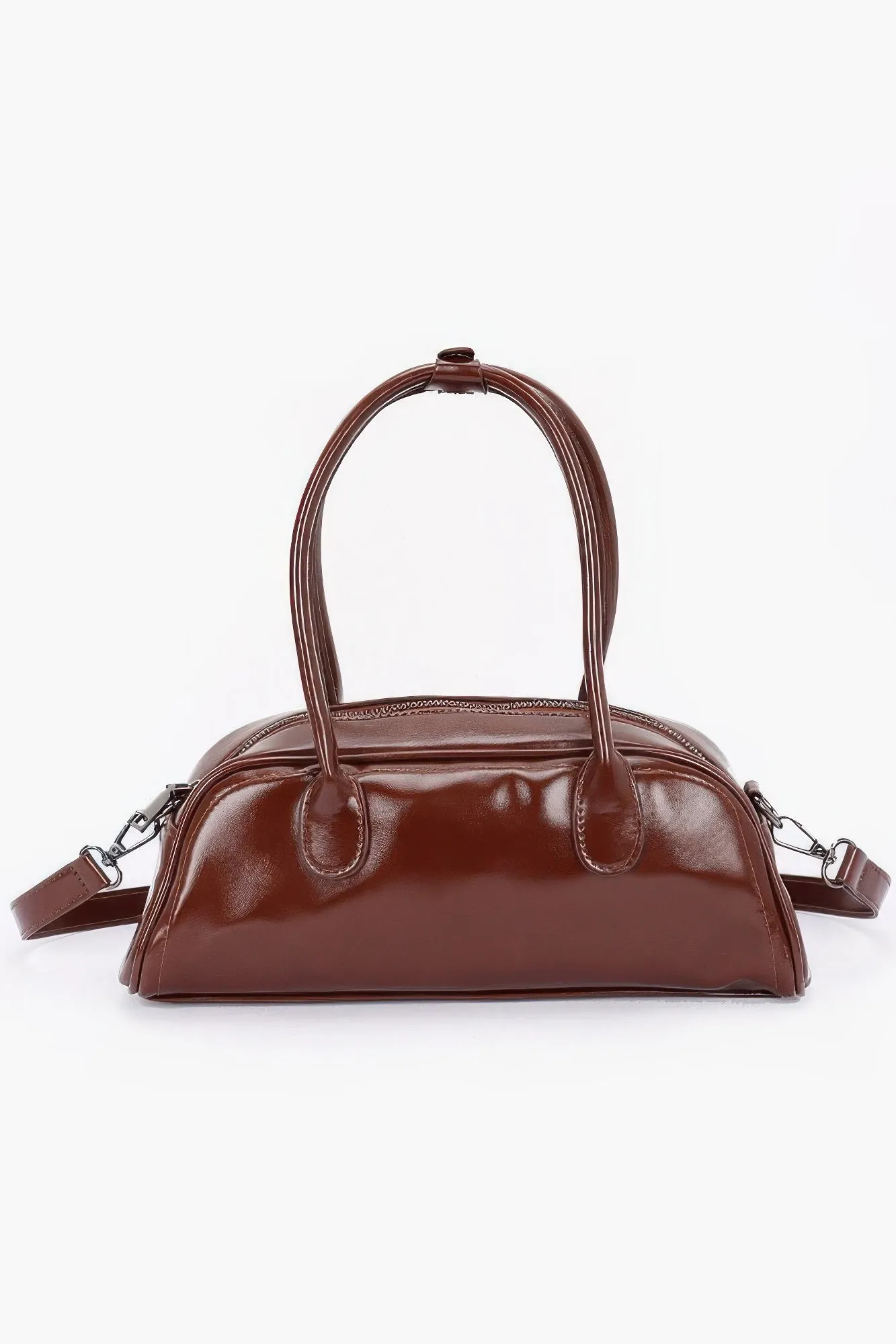 Faux Leather Sport Bag
