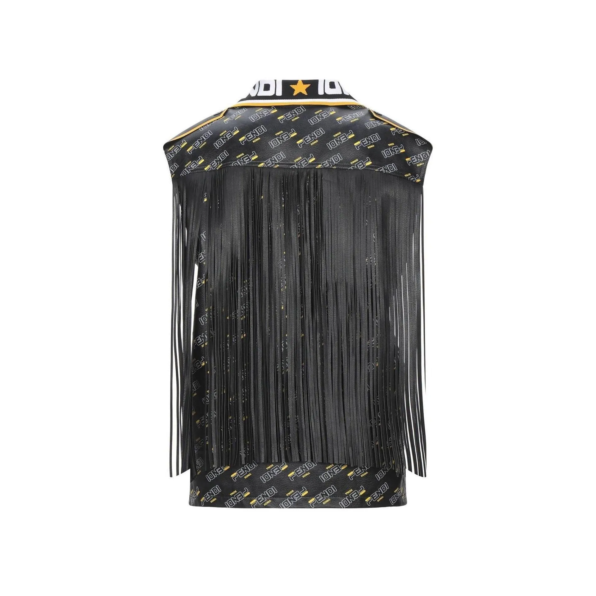FENDI Black Leather Vest | Size US 4 - IT 40