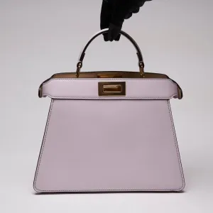Fendi Limited Vitello Multicolor Seta Shiny Nappa Dancing Girls Inlay Peekaboo