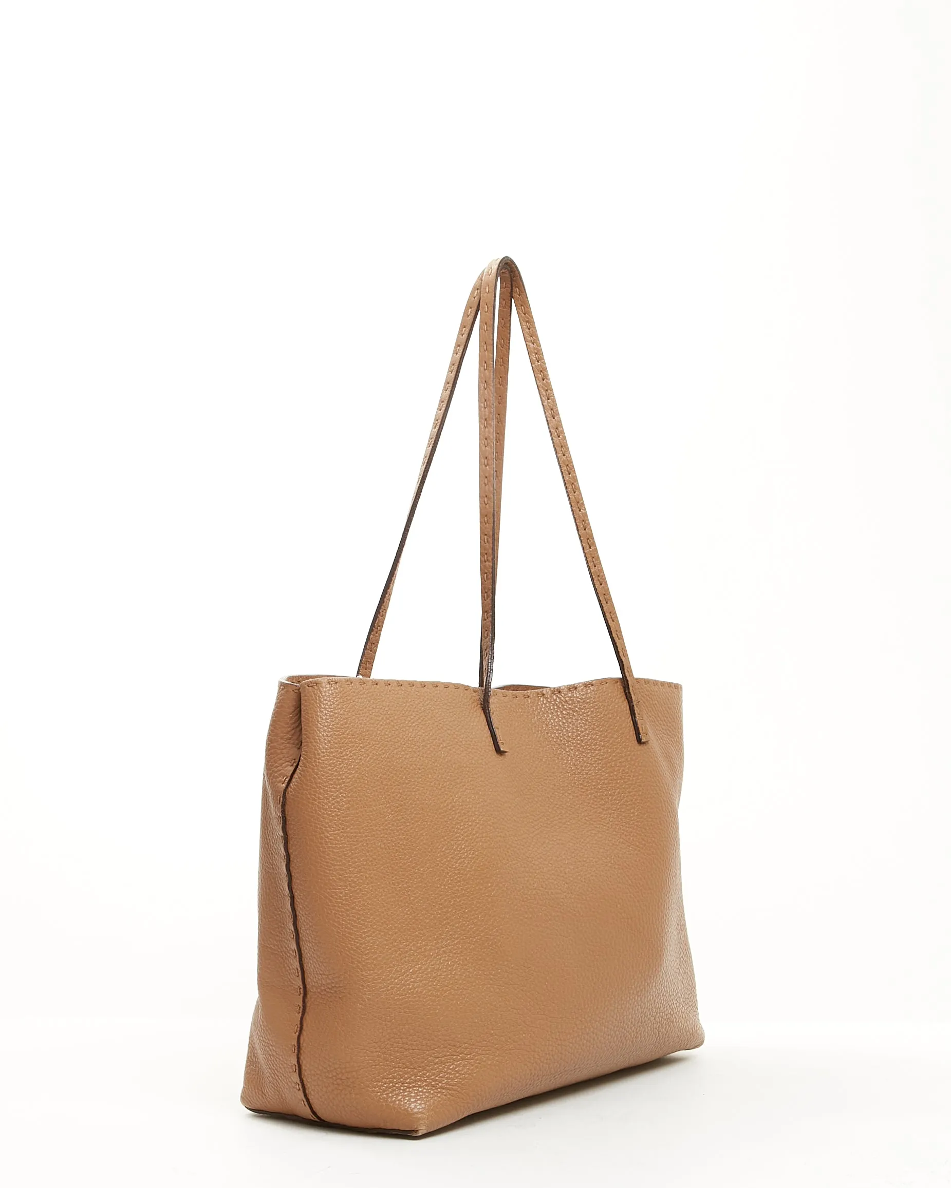 Fendi Tan Selleria Leather Tote Bag