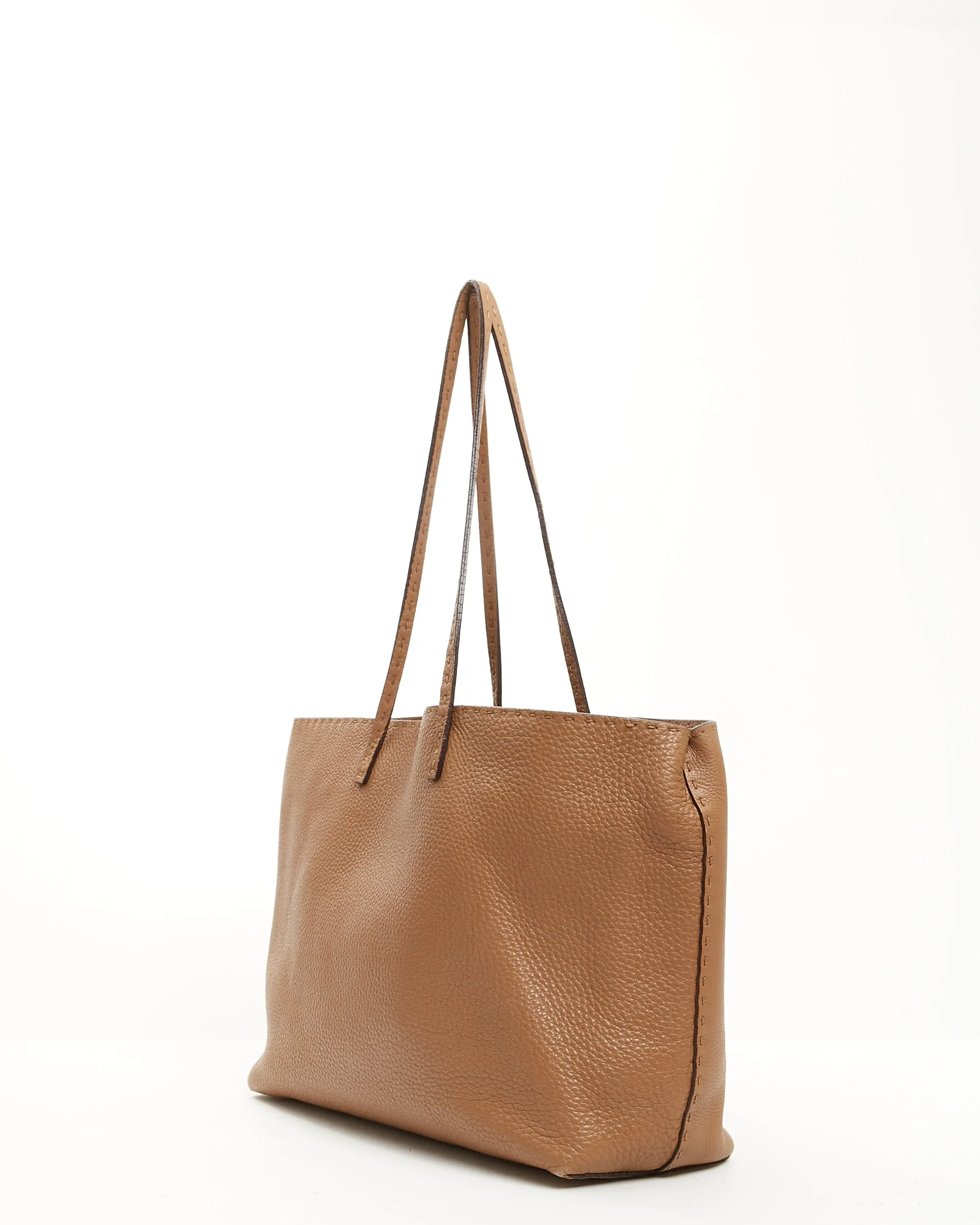 Fendi Tan Selleria Leather Tote Bag