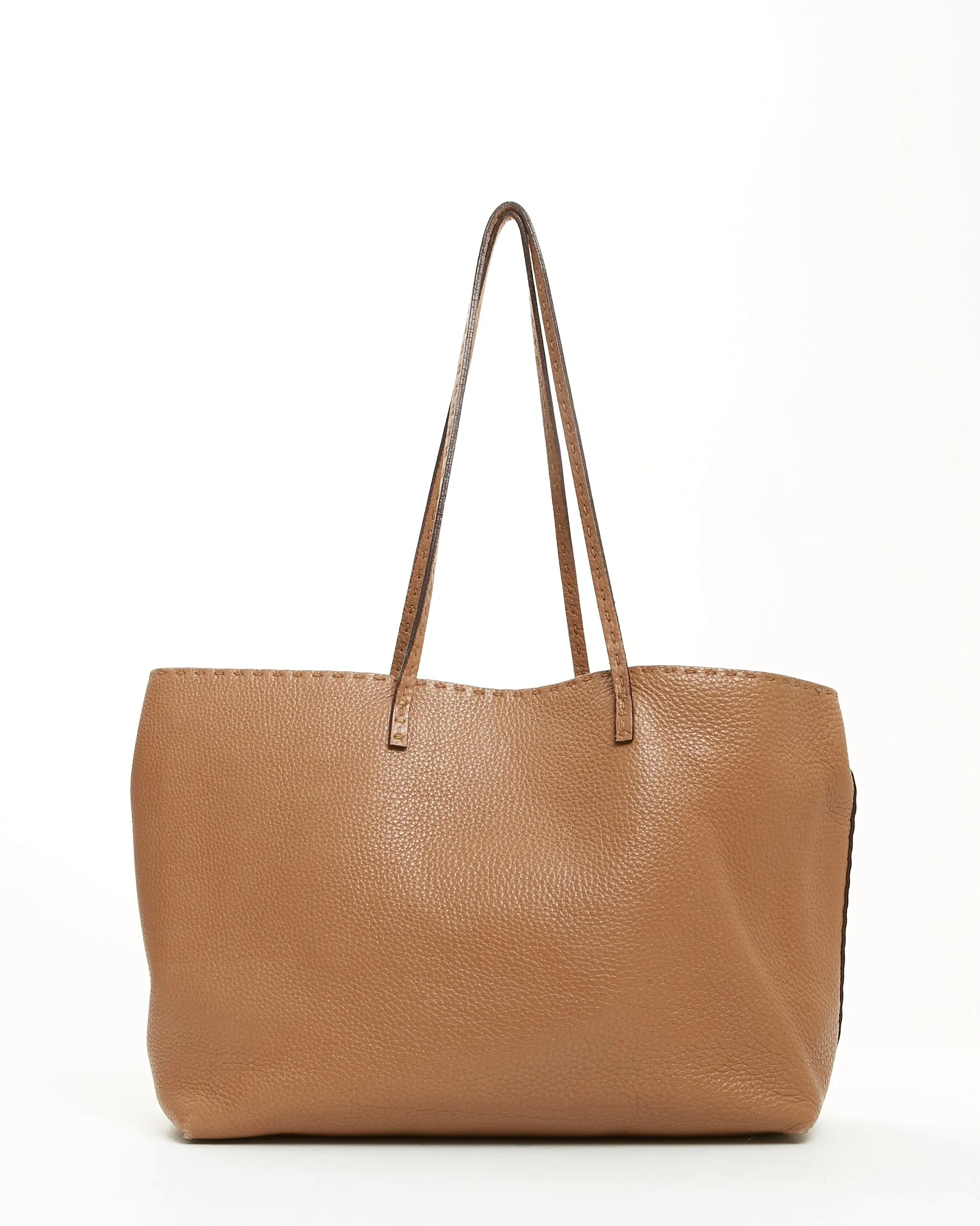 Fendi Tan Selleria Leather Tote Bag