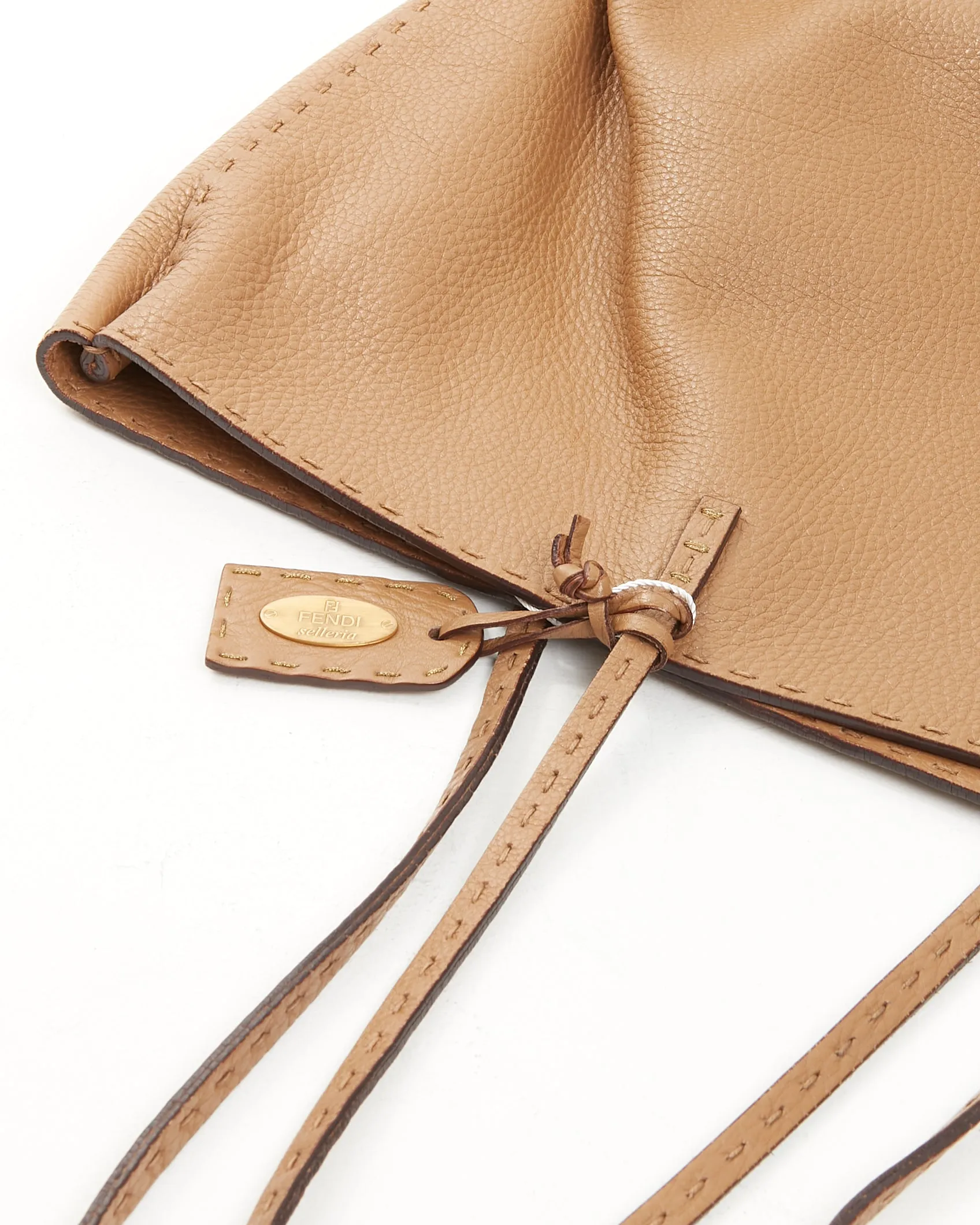 Fendi Tan Selleria Leather Tote Bag