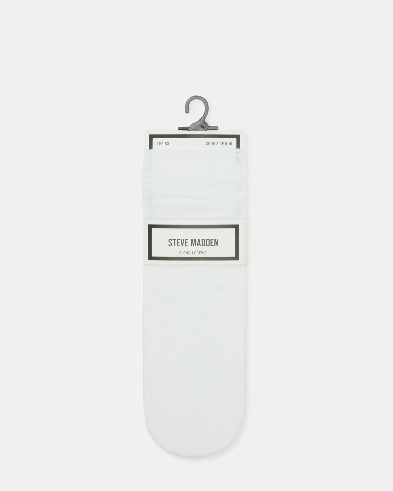 FISHNET SLOUCHY CREW SOCKS WHITE