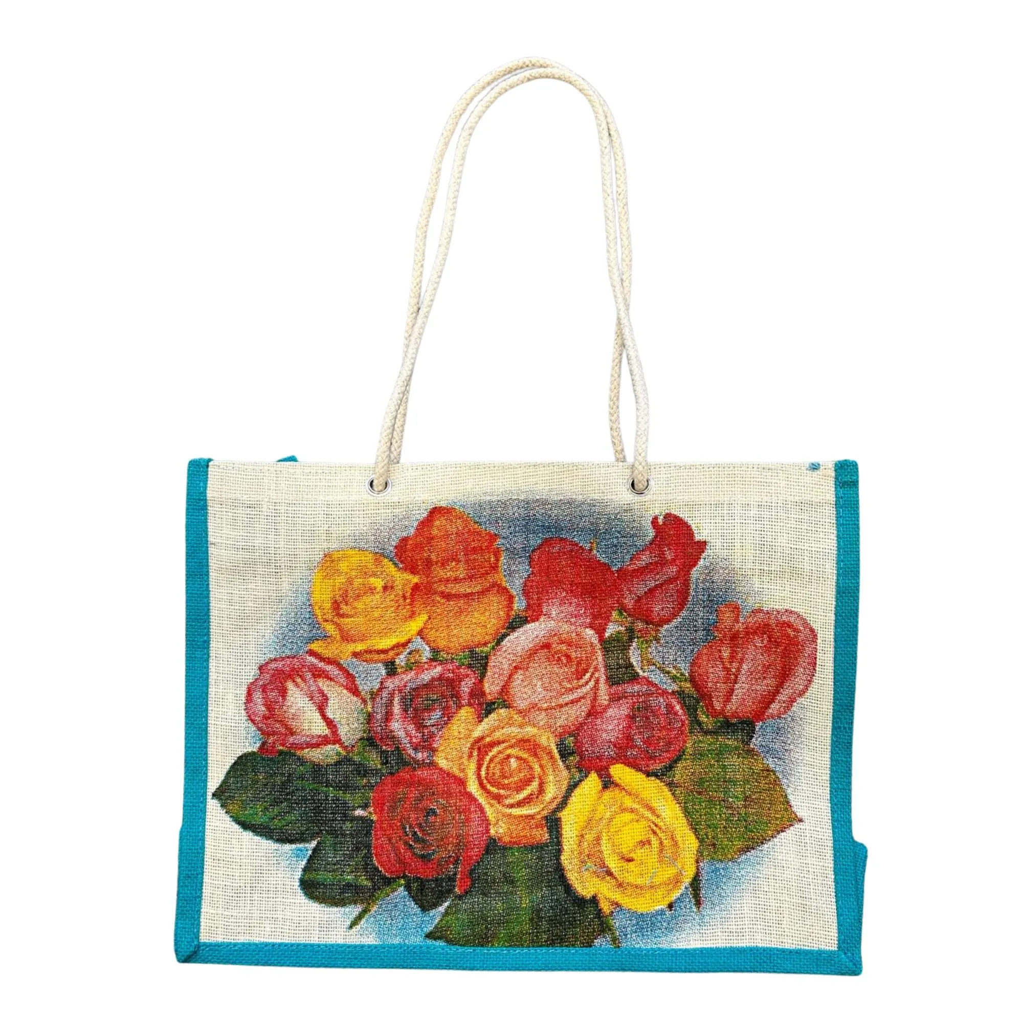 Flower Jute Bag