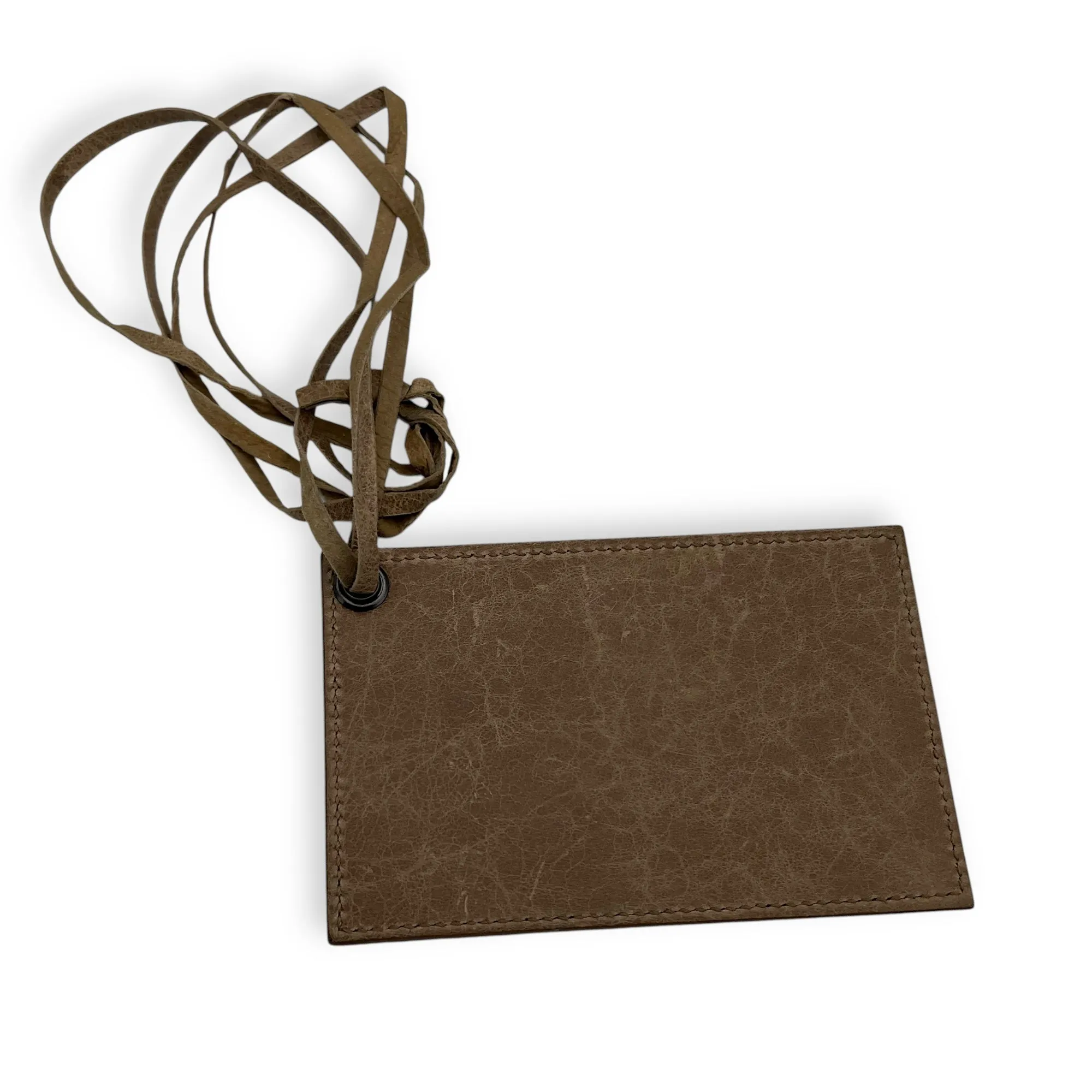 Folk Brown Crossbody Bag in Distressed Leather, Gunmetal hardware
