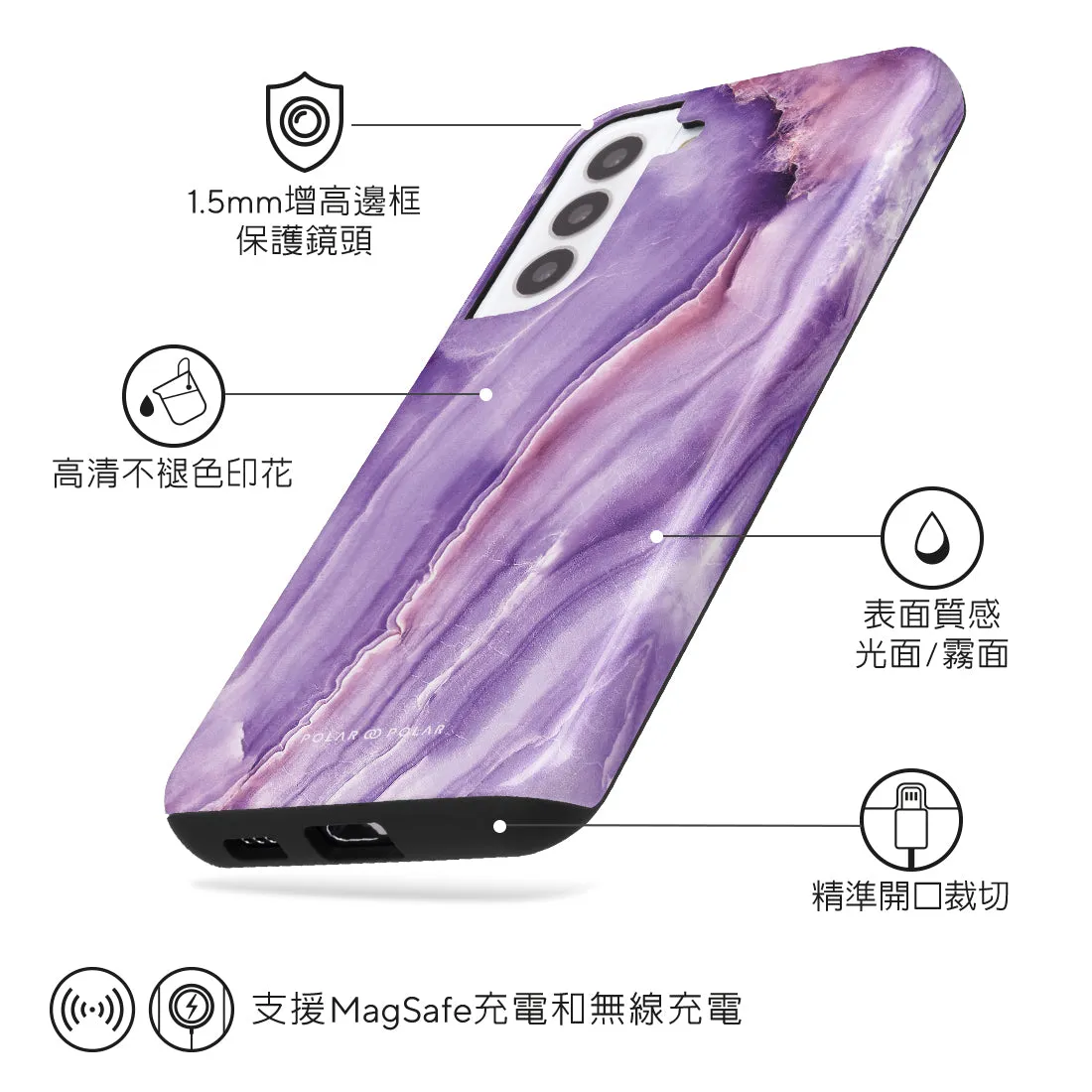French Violet Custom - Samsung Galaxy S22  5G Case