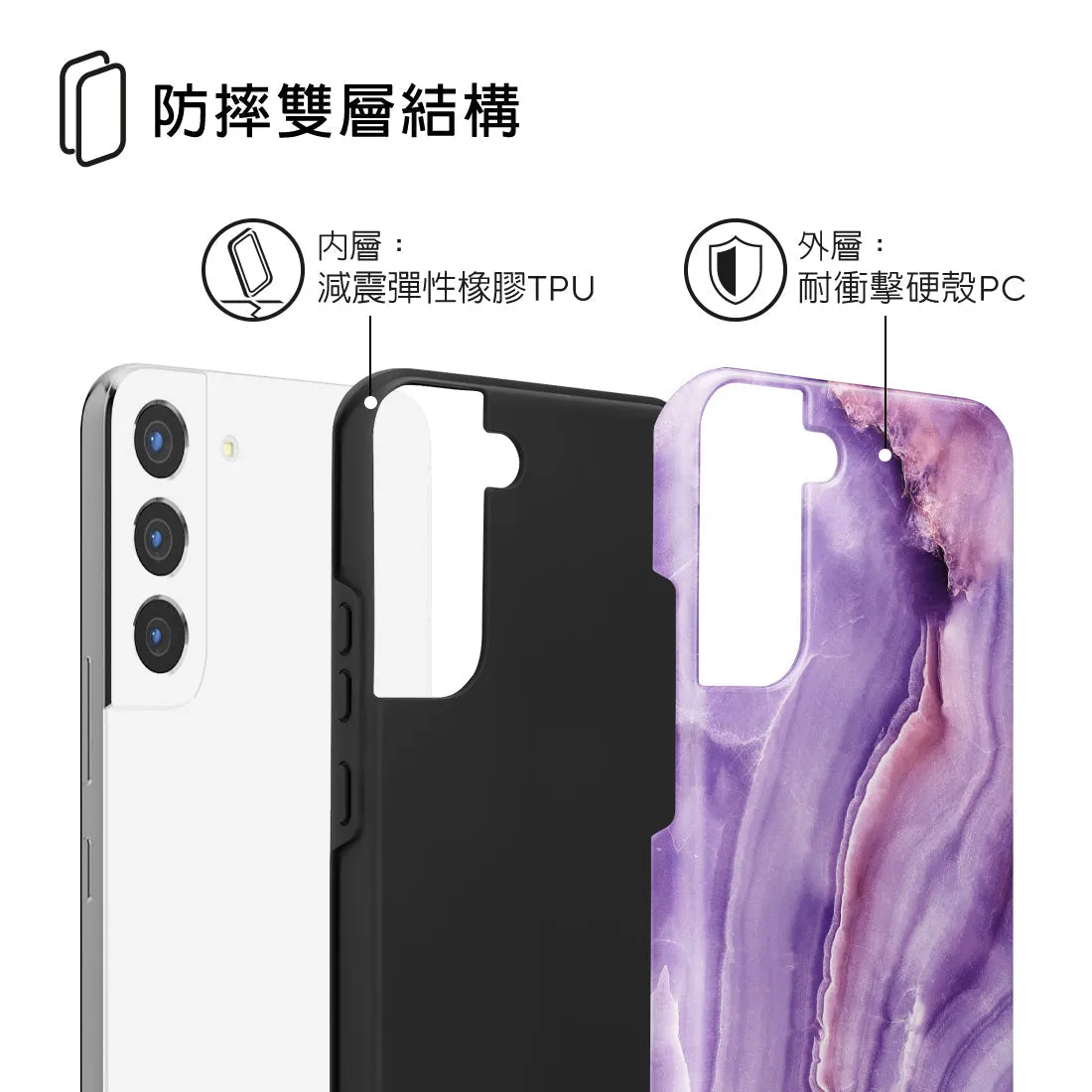 French Violet Custom - Samsung Galaxy S22  5G Case