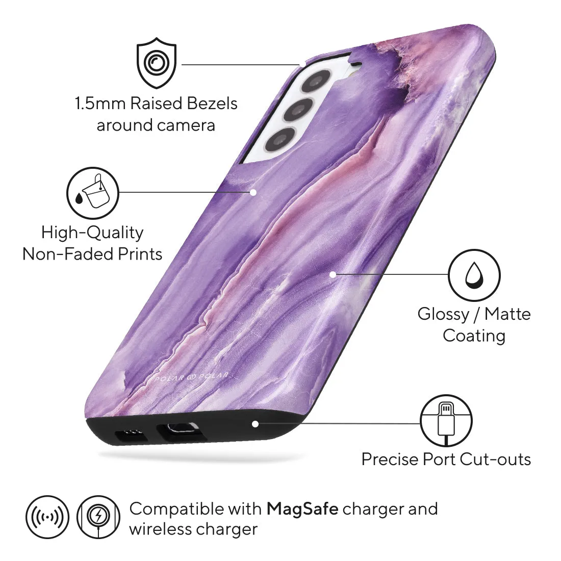 French Violet Custom - Samsung Galaxy S22  5G Case