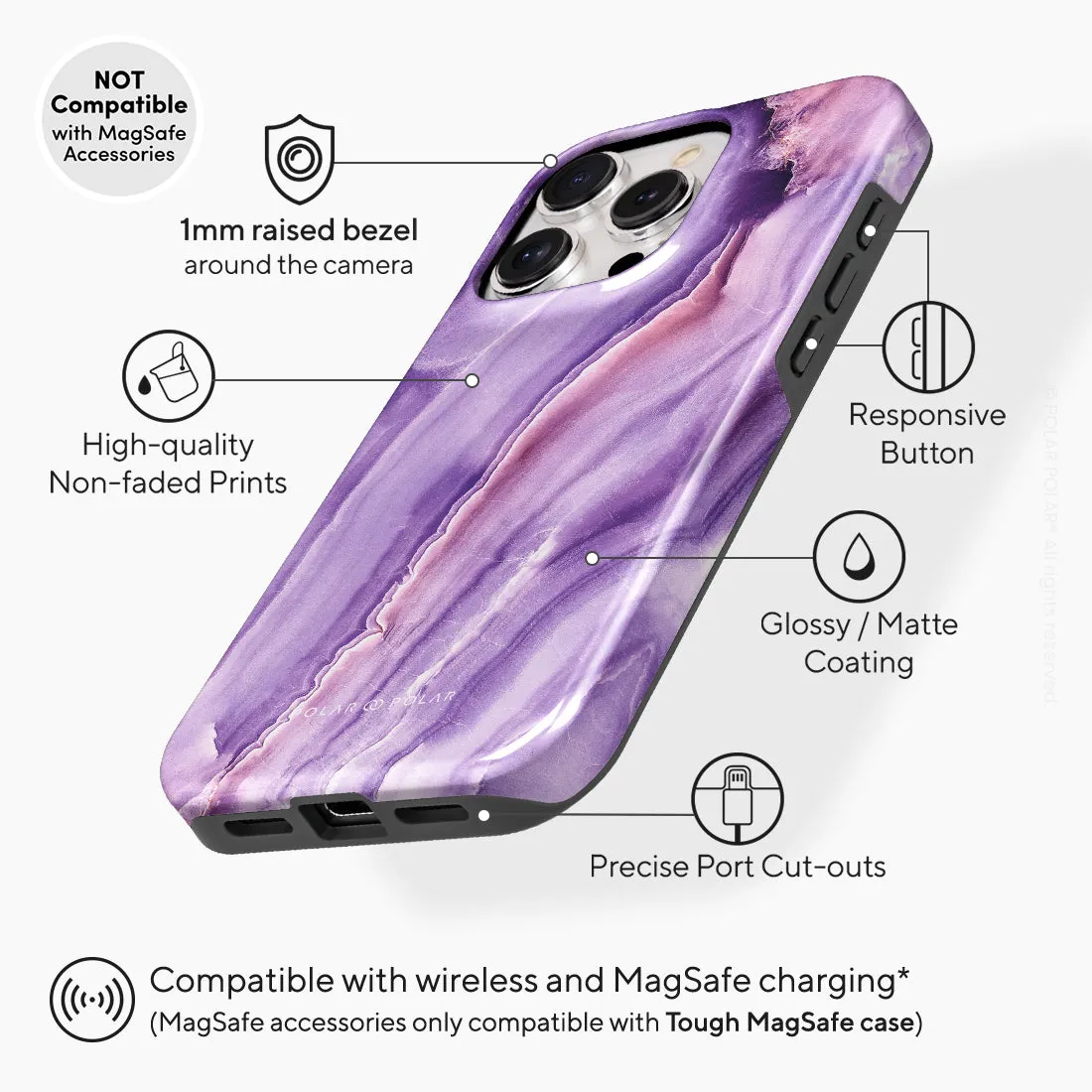 French Violet - iPhone 15 Pro Case