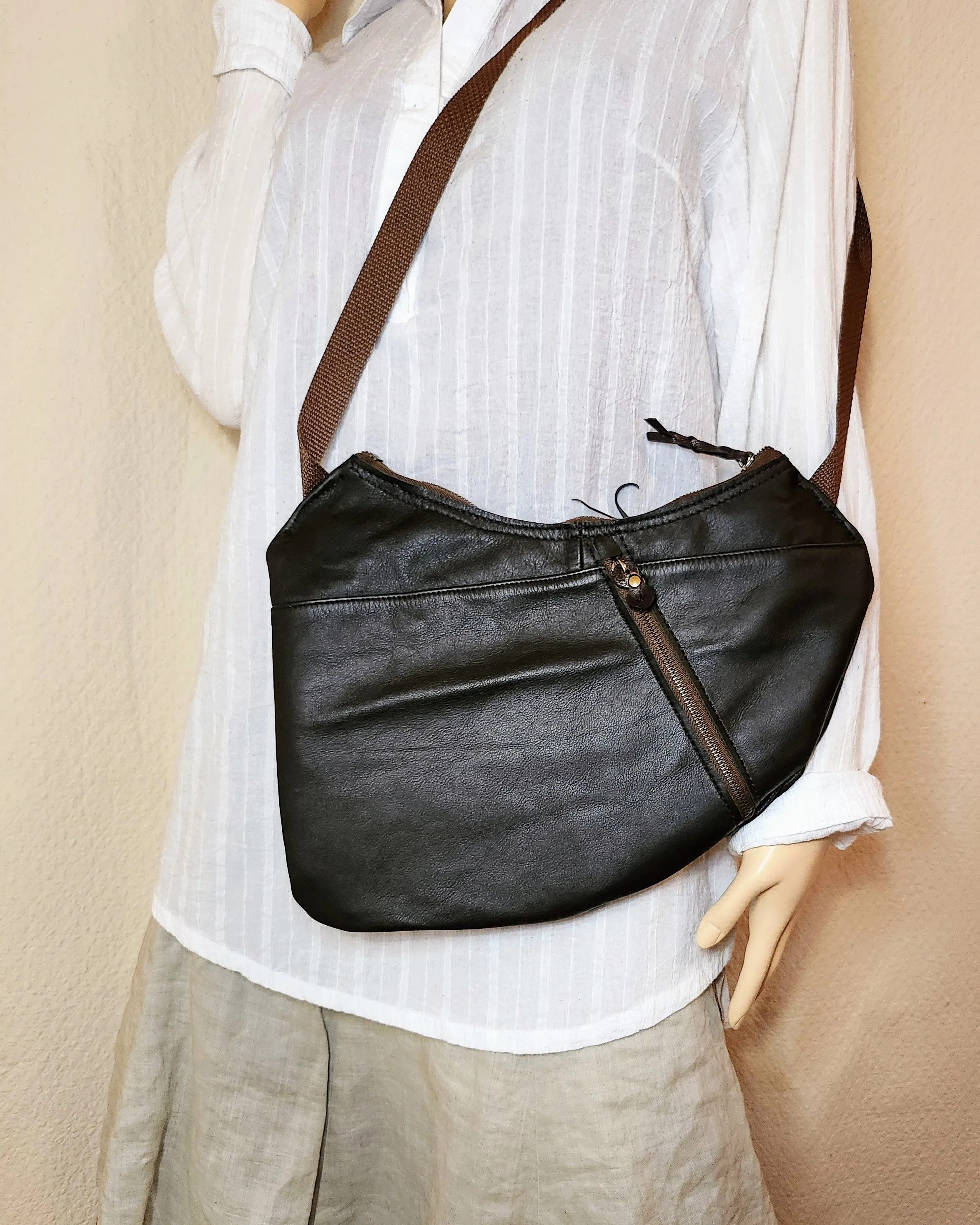 Front Bag Grey & Black