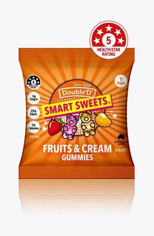 Fruits & Cream Gummy Bears - 12 Pack