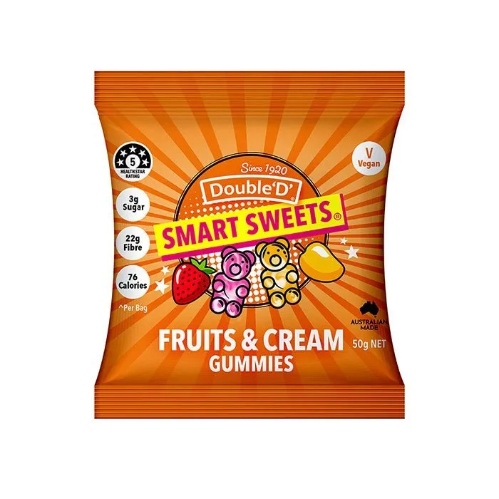 Fruits & Cream Gummy Bears - 12 Pack
