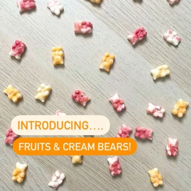 Fruits & Cream Gummy Bears - 12 Pack