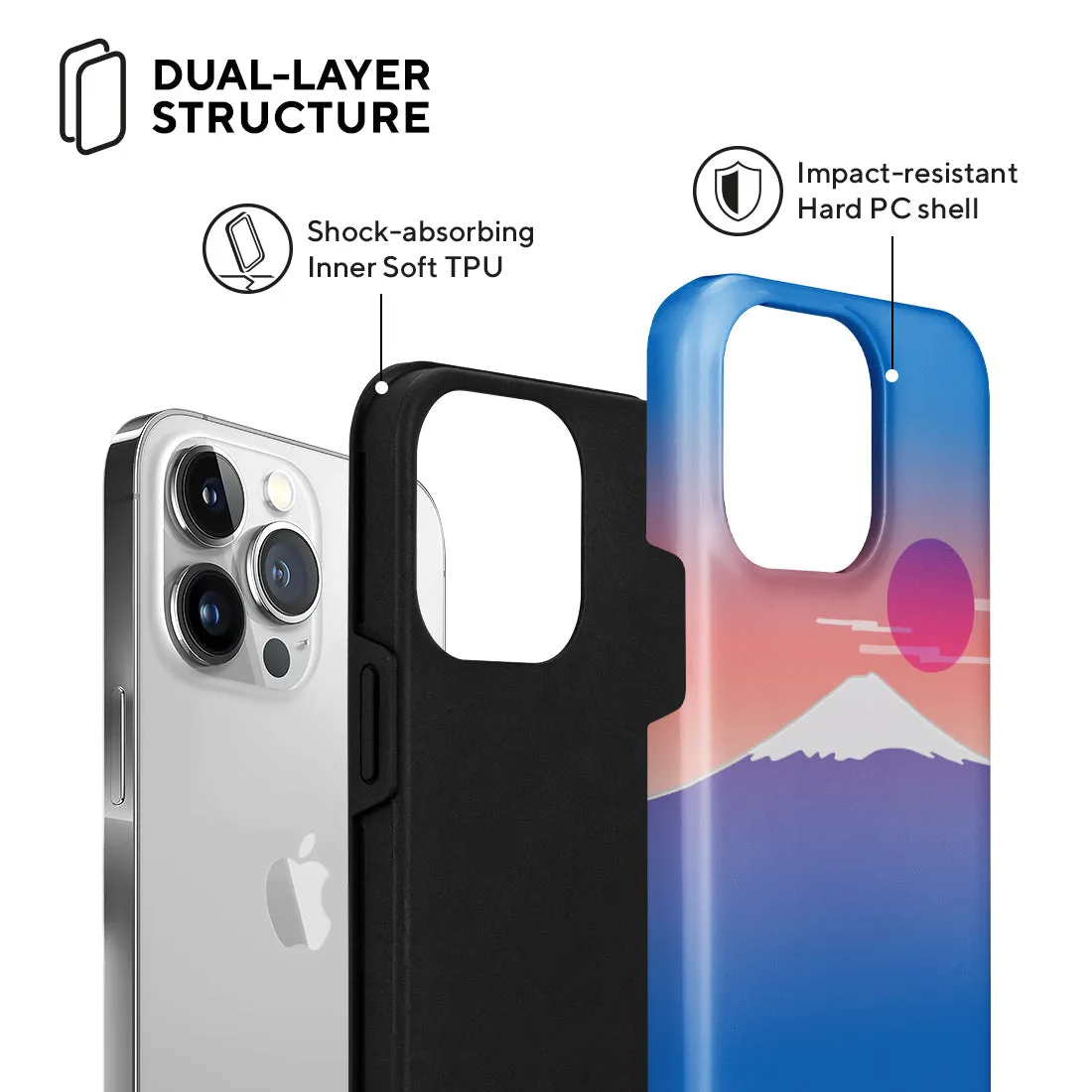Fujisan Blue Custom - iPhone 13 Pro Case
