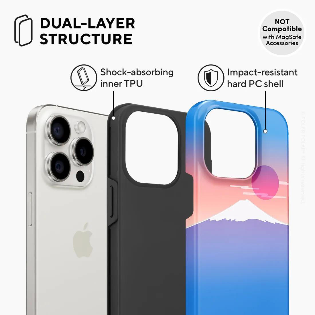 Fujisan Blue - iPhone 15 Pro Case