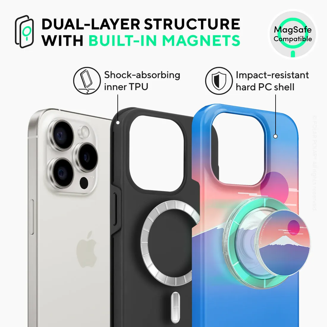 Fujisan Blue - iPhone 15 Pro Case
