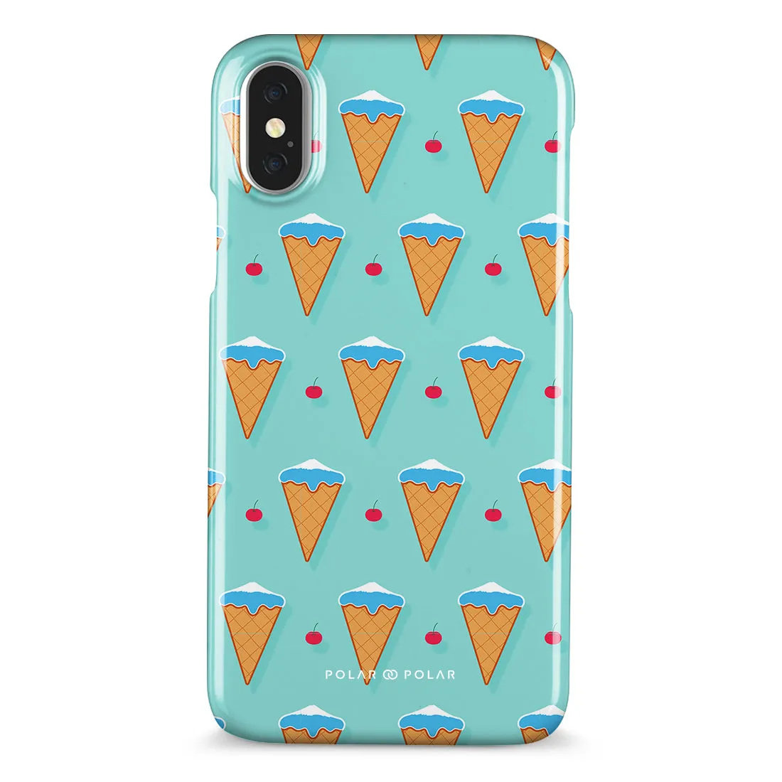 Fujisan Lake Blue Ice Cream Custom - iPhone X / XS Case