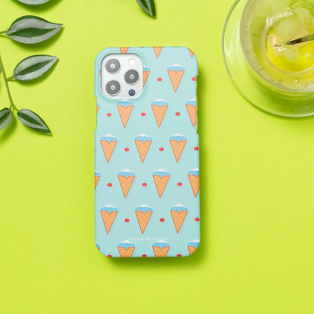 Fujisan Lake Blue Ice Cream Custom - iPhone X / XS Case