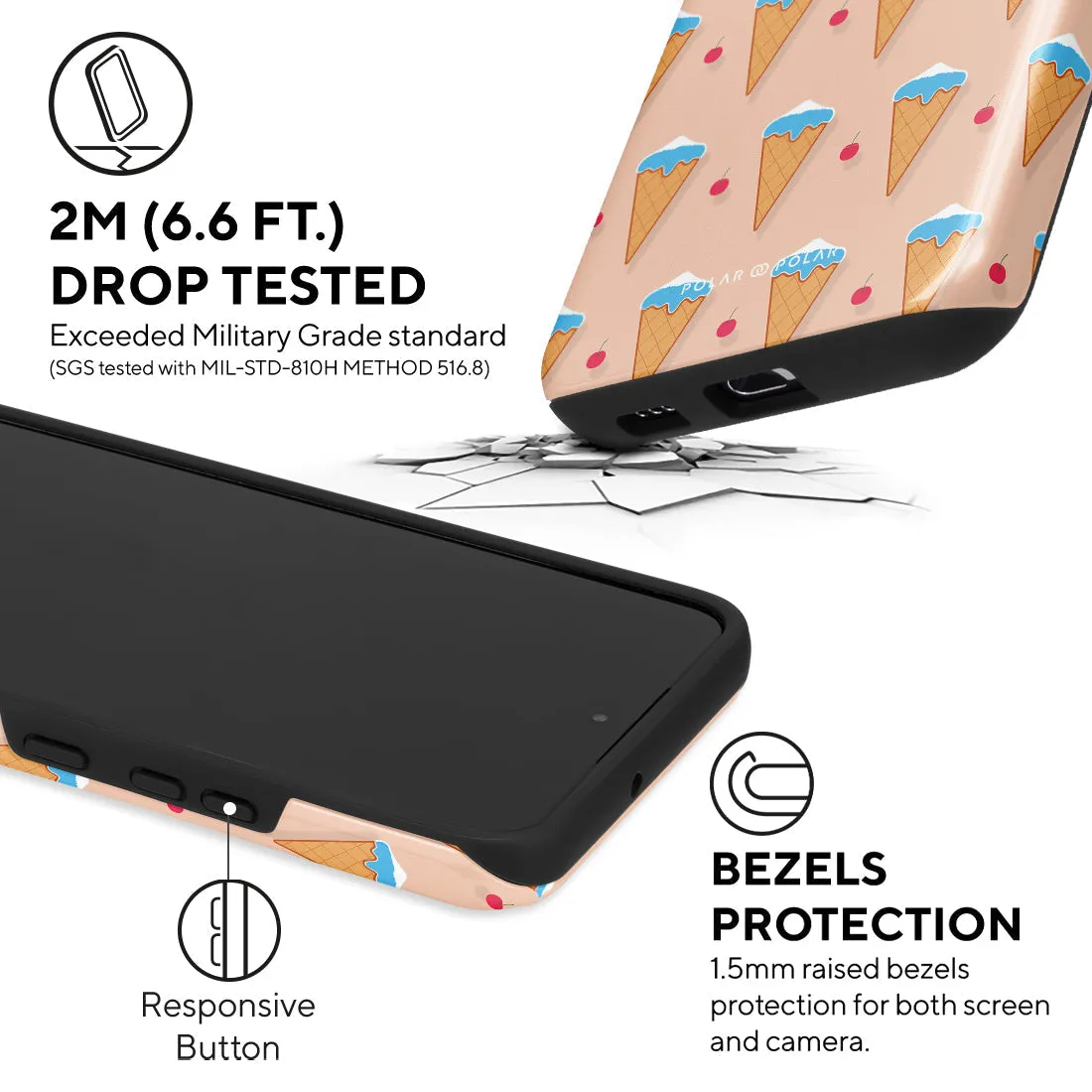 Fujisan Peach Ice Cream Custom - Samsung Galaxy S22  5G Case