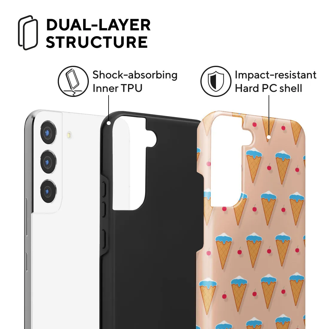 Fujisan Peach Ice Cream Custom - Samsung Galaxy S22  5G Case